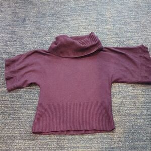 LOFT Rich Burgundy Cowl Neck Sweater